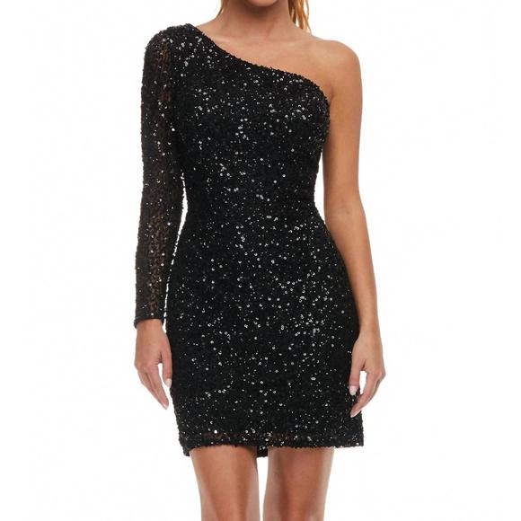 NEW ASHLEYLAUREN cocktail dress in black